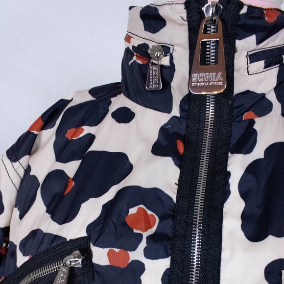 Sonia By Sonia Rykiel All Over Blossom Print / Leopard Print Rain Mac - Picture 5 of 13